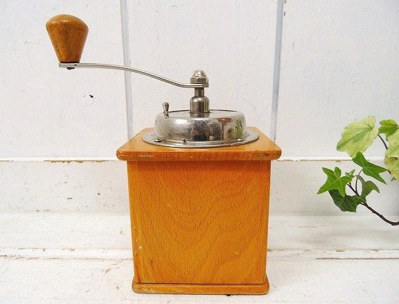 西ドイツ・木製・アンティーク・コーヒーミル グラインダー Western Germany