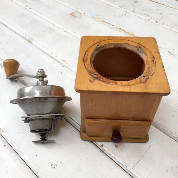西ドイツ・木製・アンティーク・コーヒーミル グラインダー Western Germany