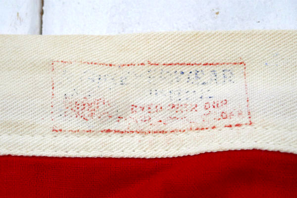 EVERWEAR 赤白青 トリコロール 垂れ幕 ビンテージ バナー フラッグ タペストリー US 旗