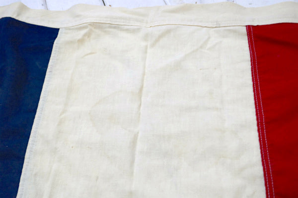 EVERWEAR 赤白青 トリコロール 垂れ幕 ビンテージ バナー フラッグ タペストリー US 旗