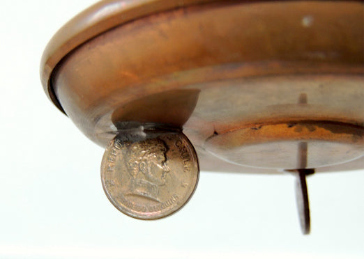 チリ共和国・REPLBLICA DE CHILE・コイン付・銅製・ヴィンテージ・灰皿・アシュトレイ