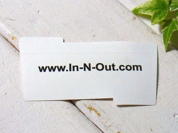 【IN-N-OUT HAMBURGERS】USAバーガーショップ・限定・ステッカー