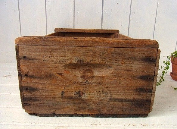 【Del Monte】デルモンテのシャビーなアンティーク・ウッドボックス/木箱 USA