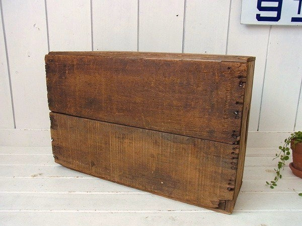 【Del Monte】デルモンテのシャビーなアンティーク・ウッドボックス/木箱 USA