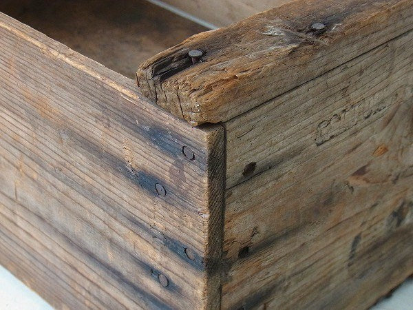 【Del Monte】デルモンテのシャビーなアンティーク・ウッドボックス/木箱 USA