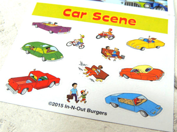 【IN-N-OUT BURGERS】USAバーガーショップ・限定・キッズ用・ステッカー・シール