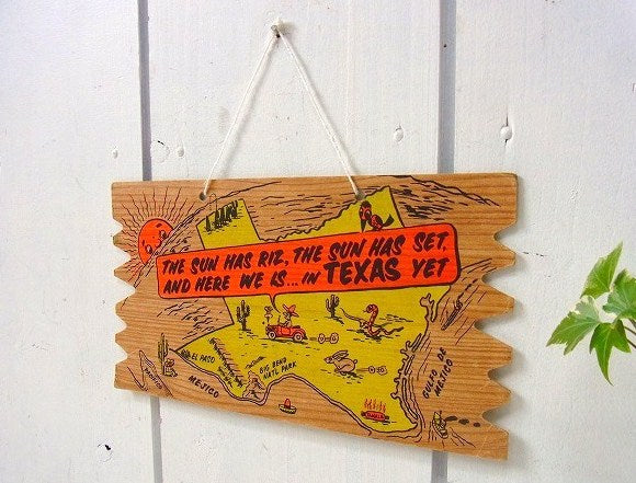 テキサスの50'sヴィンテージ・ポストカード/絵はがき/壁飾り/ウォールデコ
