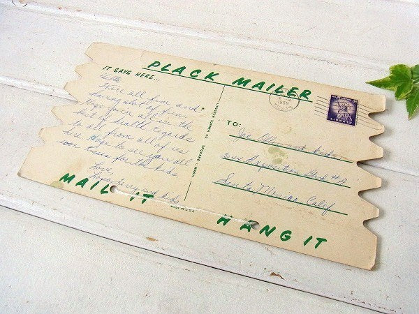 テキサスの50'sヴィンテージ・ポストカード/絵はがき/壁飾り/ウォールデコ