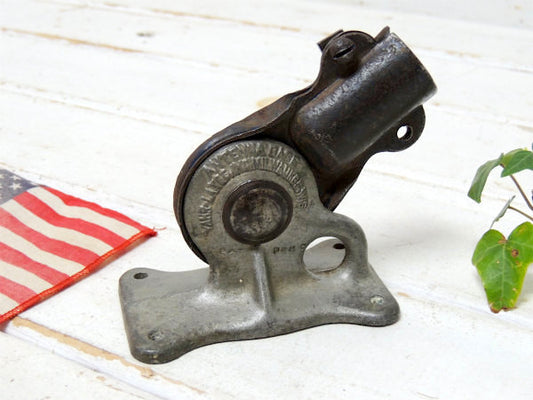 Yahr Lange Inc 門旗用 シャビー 可動式 ヴィンテージ アンテナベース フラッグホルダー 金具 USA