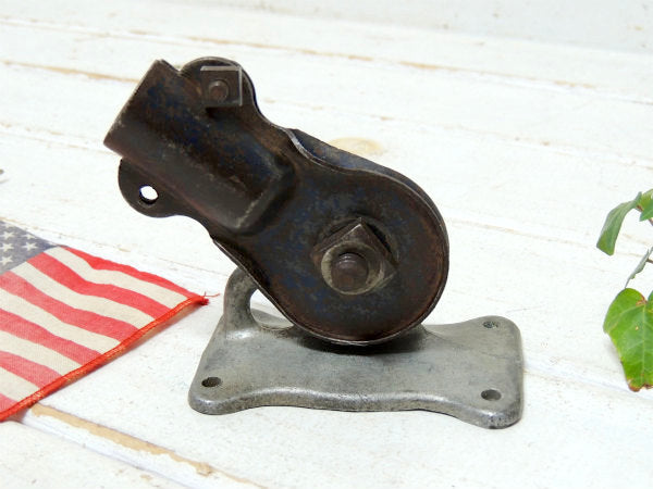 Yahr Lange Inc 門旗用 シャビー 可動式 ヴィンテージ アンテナベース フラッグホルダー 金具 USA