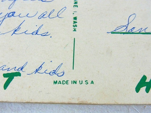 テキサスの50'sヴィンテージ・ポストカード/絵はがき/壁飾り/ウォールデコ