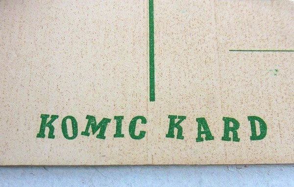 【KOMIC KARD】コミック柄・デッドストック・ヴィンテージ・ポストカード/絵はがき/壁飾り