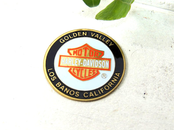 【GOLDEN VALLEY・モーターサイクル】ハーレーダビッドソン・ステッカー・オリジナル・CAL