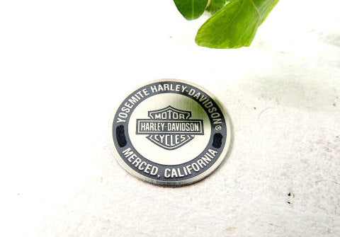 【ヨセミテ・モーターサイクル】ハーレーダビッドソン・ステッカー・プレート・CA・バイク