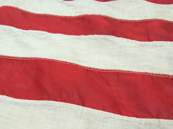 48スター★旗 1912〜1959年・木製ポール付き・特大・ヴィンテージ・アメリカンフラッグ・星条旗