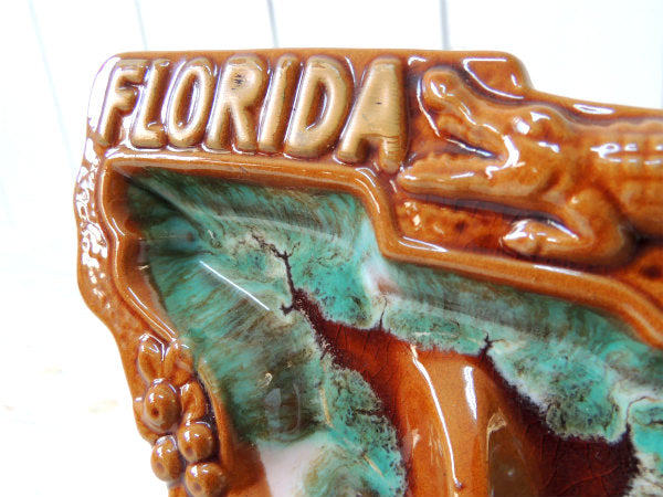 FLORIDA・フラミンゴ・陶器製・50’s~60's ヴィンテージ・灰皿・アシュトレイ USA