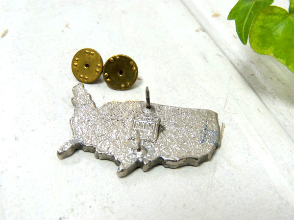 USA 地図　UNITED STATES OF AMERICA ヴィンテージ　ピンズ アクセサリー