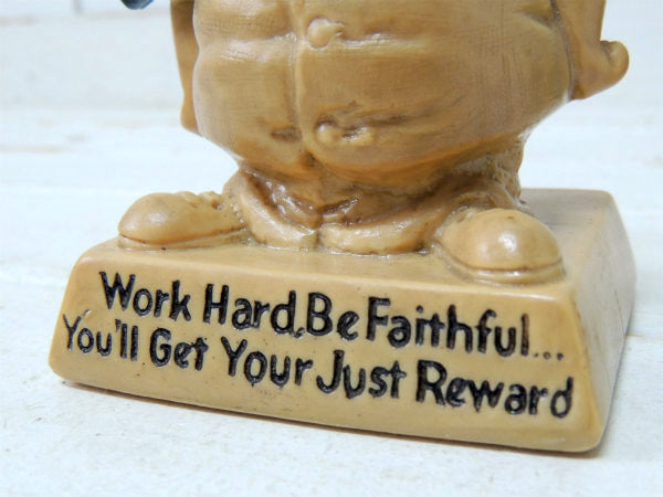 ボルトを持った男性・1970's・ヴィンテージ・メッセージドール/人形 USA