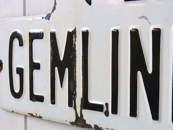 【GEMLINE AVE】ホーロー製・ヴィンテージ・ストリートサイン/街路サイン　USA