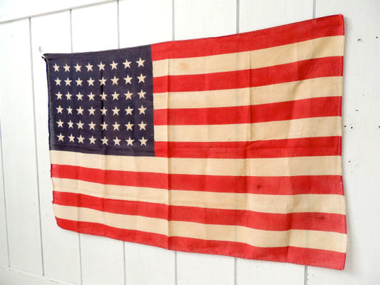 【48スター・1912年〜1959年】希少価値・アンティーク・星条旗・アメリカンフラッグ・旗・USA
