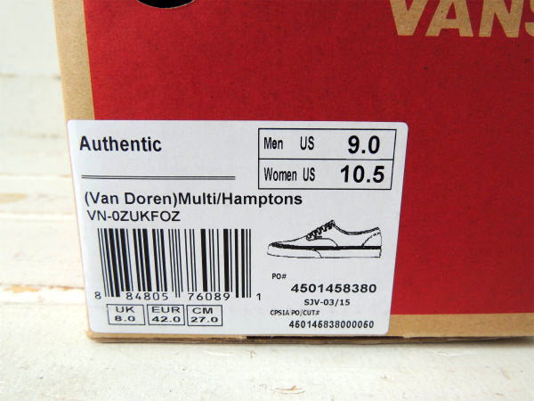 【USバンズ・VANS・オーセンティック・Van Doren】スニーカー・Hamptons