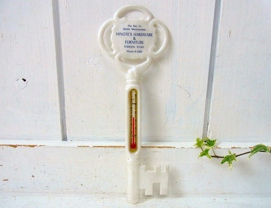 鍵型 アドバタイジング ノベルティ ヴィンテージ 温度計 サーモメーター KEY USA アメリカンビンテージ