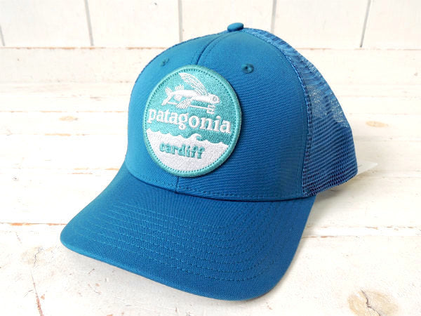 【パタゴニア/Flying-Fish】ブルー色・カーディフ限定・キャップ&ステッカー1枚