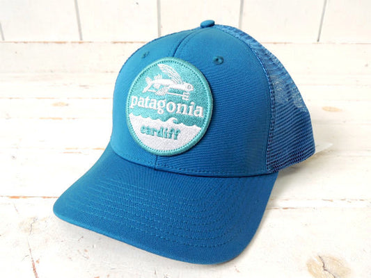 【パタゴニア/Flying-Fish】ブルー色・カーディフ限定・キャップ&ステッカー1枚
