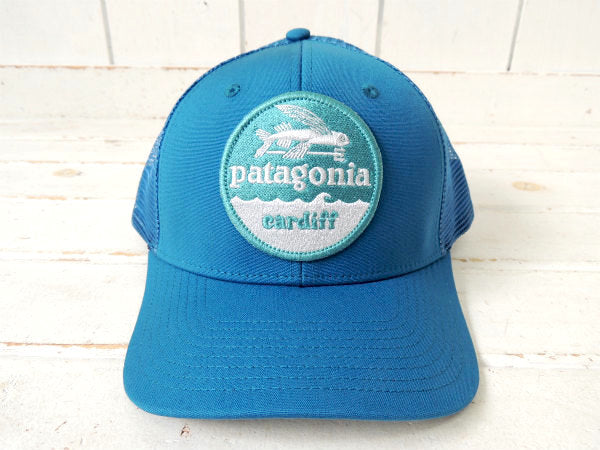 【パタゴニア/Flying-Fish】ブルー色・カーディフ限定・キャップ&ステッカー1枚