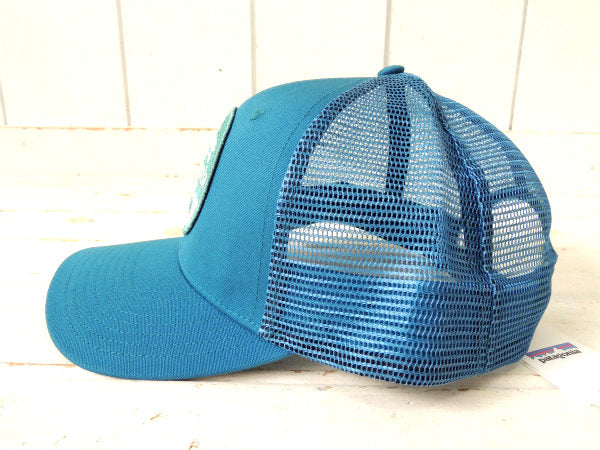 【パタゴニア/Flying-Fish】ブルー色・カーディフ限定・キャップ&ステッカー1枚