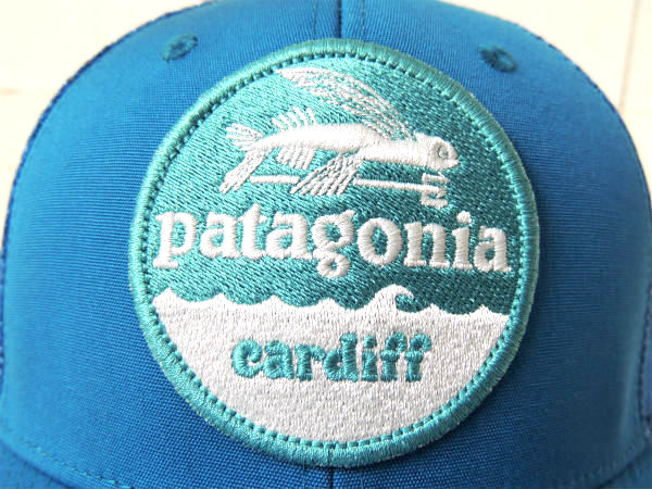 【パタゴニア/Flying-Fish】ブルー色・カーディフ限定・キャップ&ステッカー1枚