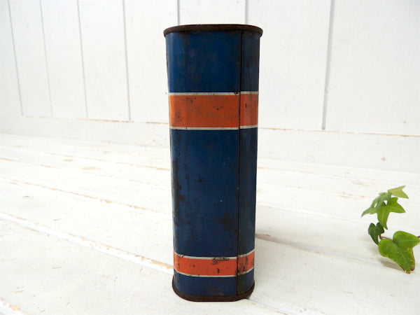 【SEARS】ALLSTATE・アメリカ合衆国柄・ブルー×オレンジ・ヴィンテージ・オイル缶/ガレージ