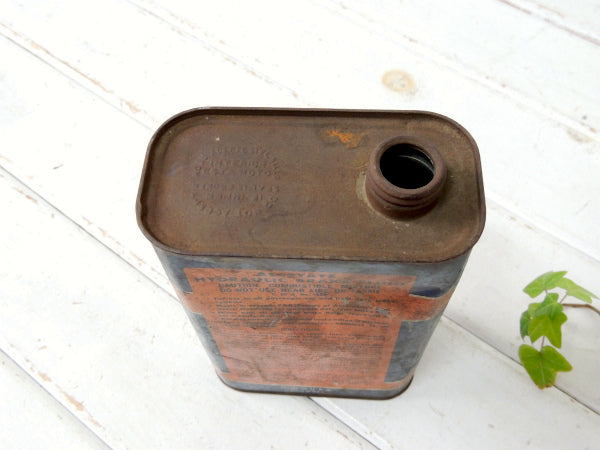 【SEARS】ALLSTATE・アメリカ合衆国柄・ブルー×オレンジ・ヴィンテージ・オイル缶/ガレージ