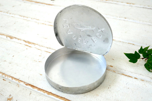 LEADER BOX アルミ製 ヴィンテージ ケース ルアー&フライ フィッシング 釣り道具 USA