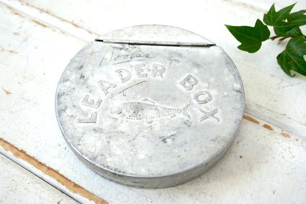 LEADER BOX アルミ製 ヴィンテージ ケース ルアー&フライ フィッシング 釣り道具 USA