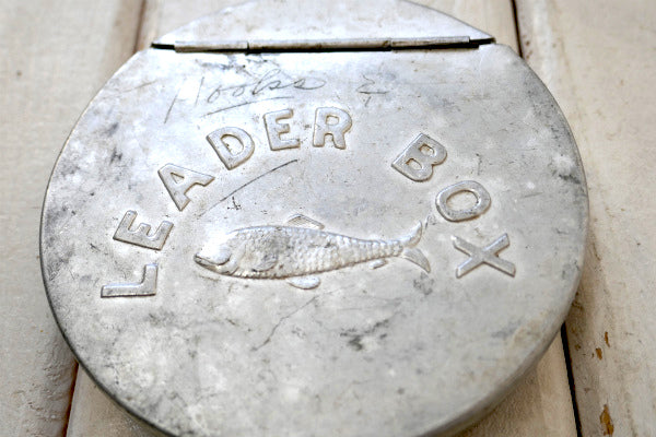 LEADER BOX アルミ製 ヴィンテージ ケース ルアー&フライ フィッシング 釣り道具 USA