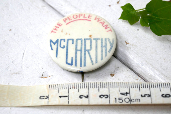 1968's・ユージンマッカーシー・アメリカ大統領選挙・ヴィンテージ・缶バッジ・USA アクセサリー