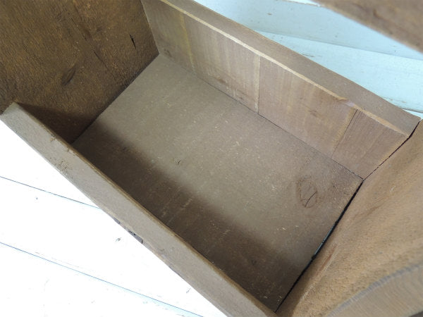 US カウボーイ&ロデオ ウエスタン 木製・ヴィンテージ・ツールボックス キャリーケース 工具箱