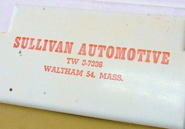 SULLIVAN AUTOMOTIVE サリバンオート メタル製 アメ車 自動車関連 ノベルティ・ヴィンテージ・クリップボード バインダー USA