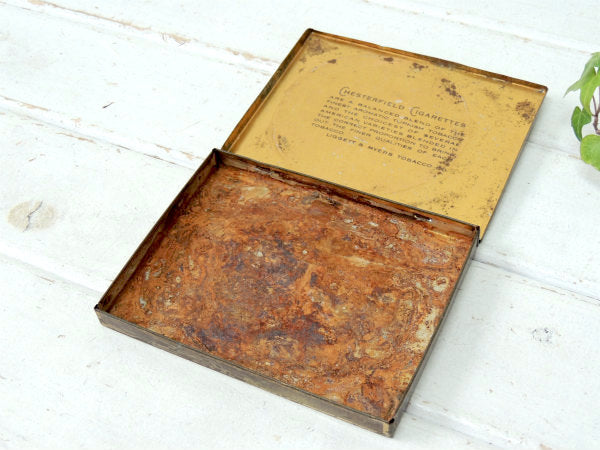 【Chesterfield Cigarette】アンティーク・OLD・タバコ缶/ブリキ缶 USA