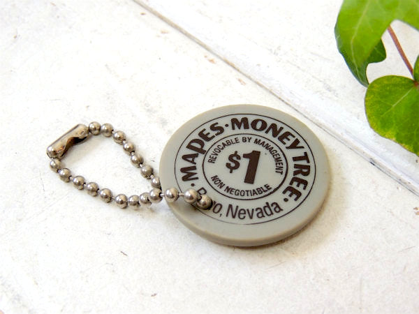 【$1・ラスベガス・カジノ】アドバタイジング・デッドストック・ビンテージ・キーホルダー・ポーカーUS