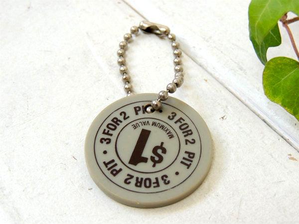 【$1・ラスベガス・カジノ】アドバタイジング・デッドストック・ビンテージ・キーホルダー・ポーカーUS