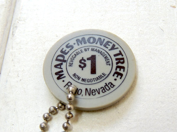 【$1・ラスベガス・カジノ】アドバタイジング・デッドストック・ビンテージ・キーホルダー・ポーカーUS