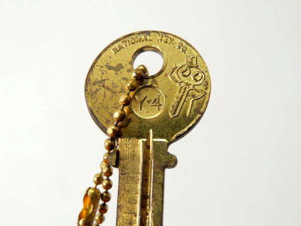 【エッソ・ESSO・1960's】TIGER・アドバタイジング・ビンテージ・キーホルダー・真鍮KEY