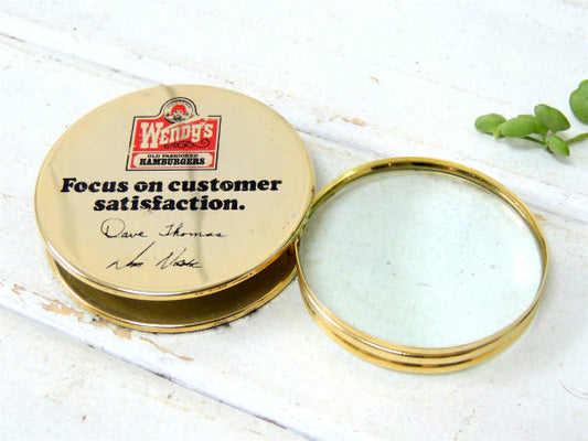 Wendy's 虫眼鏡 ハンバーガーショップ・アドバタイジング・ビンテージ・ルーペ・ステーショナリー