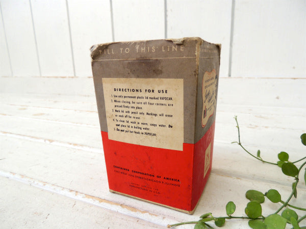 VAPOCAN  パッケージ 紙製 50's ヴィンテージ フリーザーコンテナ 保存容器 USA
