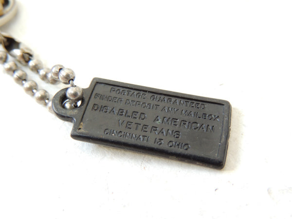 【1960's・ニューヨーク】ナンバープレート型・ビンテージ・キーホルダー・鍵2本付き・キャデラック