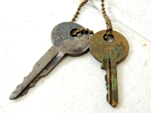 1953's コロラド州 ナンバープレート型 ヴィンテージ キーホルダー鍵 2本 フォード USA