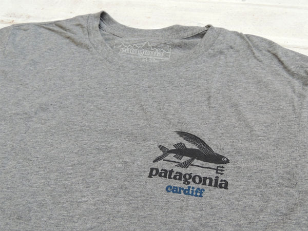 【Patagonia】パタゴニア・カーディフ限定・グレー色・Tシャツ&ステッカー1枚付き/Mサイズ