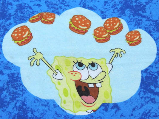 【スポンジボブ】ハンバーガーの夢・キャラクター・ユーズドシーツ(フラットタイプ)